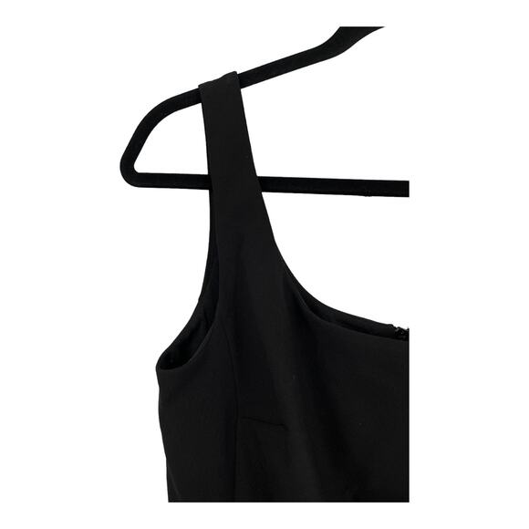 Karl Lagerfeld Paris Dress crepe scuba sheath black size 6 - Picture 3 of 7